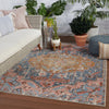 Jaipur Living Swoon Diem SWO02 Blue/Pink Area Rug by Vibe Room Scene Image