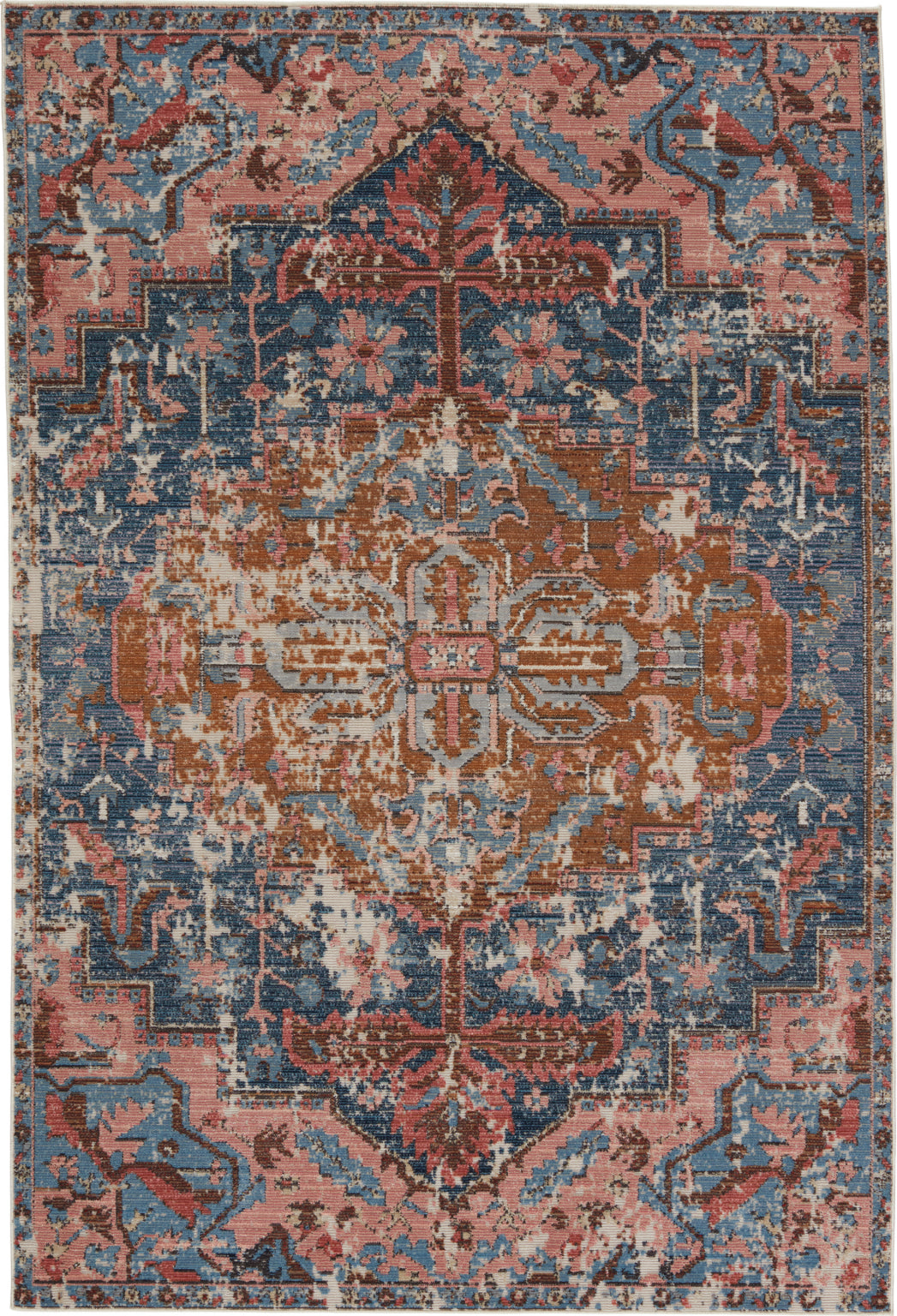 Jaipur Living Swoon Diem SWO02 Blue/Pink Area Rug by Vibe Main Image