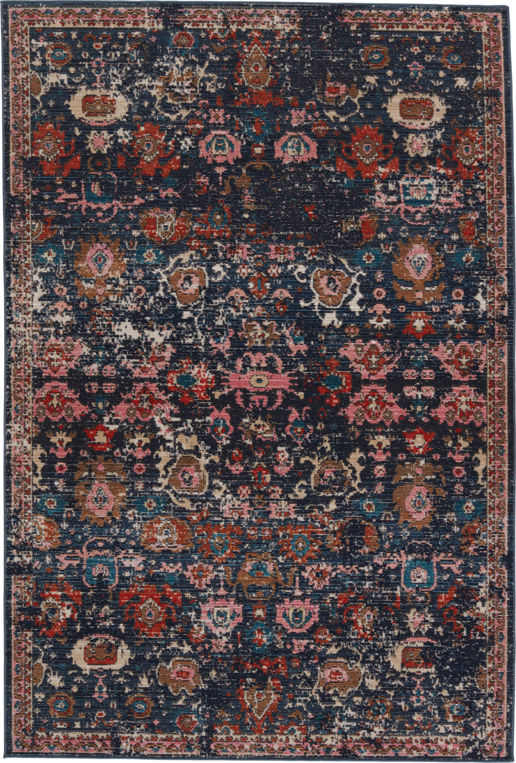 Jaipur Living Swoon Azura SWO04 Dark Blue/Pink Area Rug by Vibe - To Down