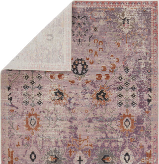 Jaipur Living Swoon Elva SWO07 Purple/Gold Area Rug by Vibe Folded Backing Image