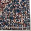 Jaipur Living Swoon Akela SWO08 Blue/Rust Area Rug by Vibe - Close Up