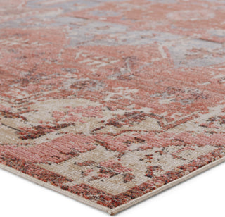 Jaipur Living Swoon Priyah SWO09 Pink/Gray Area Rug by Vibe - Corner