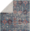 Jaipur Living Swoon Farella SWO10 Blue/Pink Area Rug by Vibe Folded Backing Image