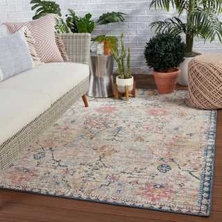 Jaipur Living Swoon Elva SWO11 Tan/Blue Area Rug by Vibe