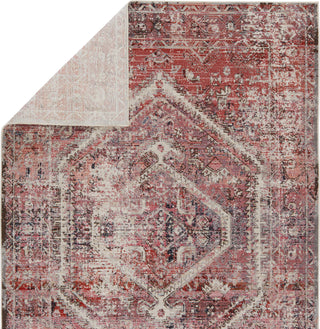 Jaipur Living Swoon Armeria SWO12 Pink/White Area Rug by Vibe Folded Backing Image