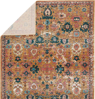 Jaipur Living Swoon Azura SWO17 Pink/Gold Area Rug by Vibe Backing Image