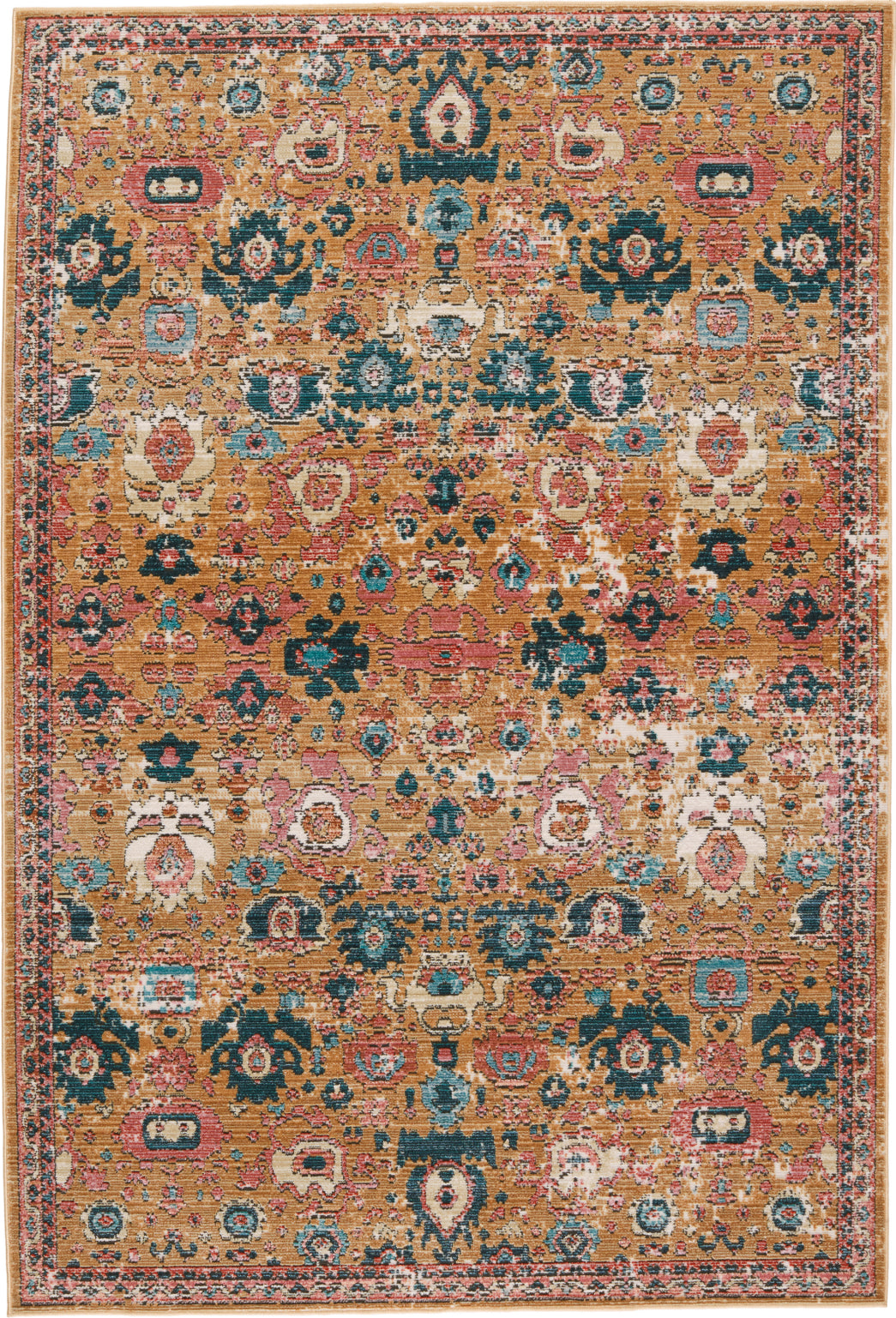 Jaipur Living Swoon Azura SWO17 Pink/Gold Area Rug by Vibe main image