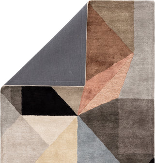 Jaipur Living Syntax Scalene SYN02 Gray/Blue Area Rug Folded Backing Image