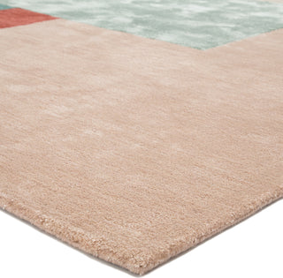 Jaipur Living Syntax Segment SYN04 Pink/Red Area Rug Corner Image