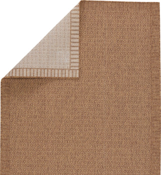 Jaipur Living Tahiti Maeva TAH03 Light Brown Area Rug by Vibe Folded Backing Image