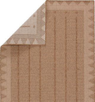 Jaipur Living Tahiti Akamai TAH04 Beige/Light Brown Area Rug by Vibe Folded Backing Image