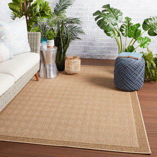 Jaipur Living Tahiti Pareu TAH06 Beige/Light Brown Area Rug by Vibe Lifestyle Image Feature