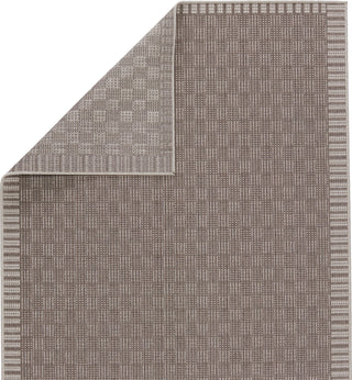 Jaipur Living Tahiti Iti TAH10 Gray/Taupe Area Rug by Vibe Folded Backing Image