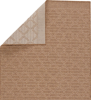 Jaipur Living Tahiti Motu TAH12 Light Brown/Beige Area Rug by Vibe folded backing Image