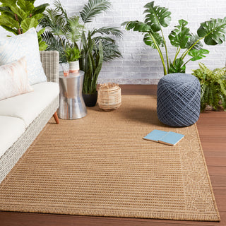 Jaipur Living Tahiti Vahine TAH13 Light Brown/Beige Area Rug by Vibe Lifestyle Image Feature