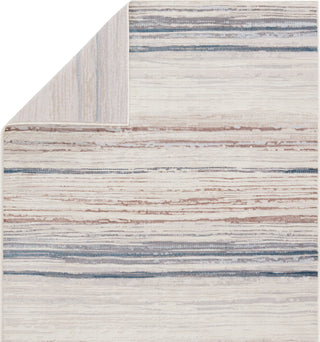 Jaipur Living Tectonic Haldor TEC03 Tan/Blue Area Rug by Vibe Folded Backing Image