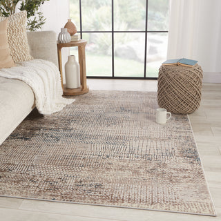 Jaipur Living Tectonic Tolsten TEC04 Tan/Blue Area Rug by Vibe Lifestyle Image Feature