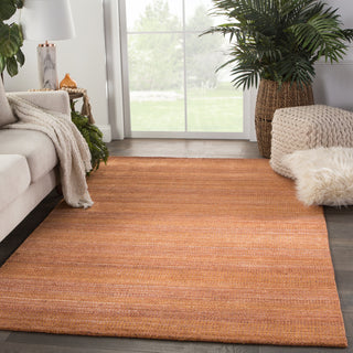 Jaipur Living Trendier Minuit TEI06 Orange Area Rug Lifestyle Image Feature