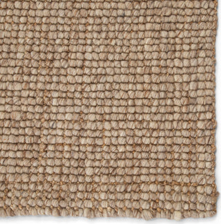 Jaipur Living Tioman Oceana TIM02 Light Gray/Tan Area Rug Corner Close Up Image