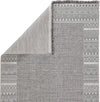 Jaipur Living Tikal Kiyan TKL02 Gray/Light Gray Area Rug Folded Backing Image