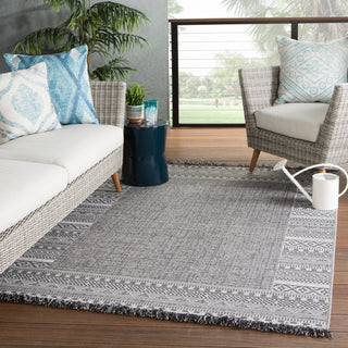 Jaipur Living Tikal Kiyan TKL02 Gray/Light Gray Area Rug Lifestyle Image Feature