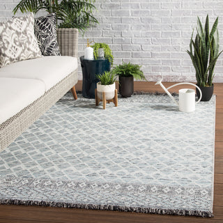 Jaipur Living Tikal Ravi TKL06 Gray/Light Blue Area Rug Lifestyle Image Feature