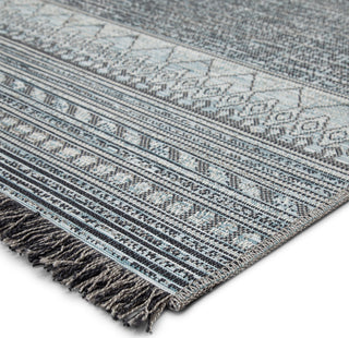 Jaipur Living Tikal Rao TKL07 Gray/Light Blue Area Rug Corner Image