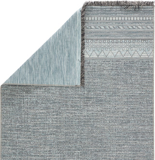 Jaipur Living Tikal Rao TKL07 Gray/Light Blue Area Rug Folded Backing Image