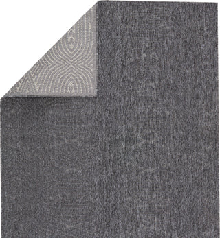 Jaipur Living Tajiri By Nikki Chu Ekon TNC01 Dark Gray Area Rug Folded Backing Image