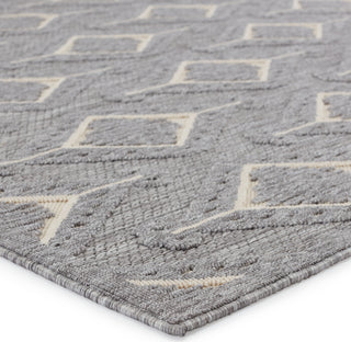 Jaipur Living Tajiri By Nikki Chu Chidi TNC03 Gray/Cream Area Rug Corner Image