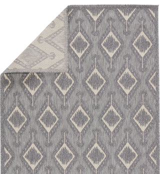 Jaipur Living Tajiri By Nikki Chu Chidi TNC03 Gray/Cream Area Rug Folded Backing Image