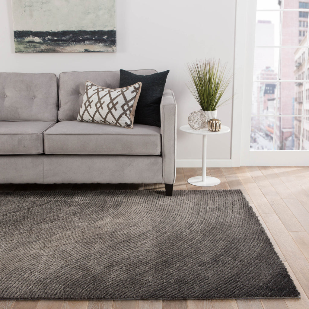 Jaipur Living Track TRA04 Gray Area Rug Lifestyle Image Feature