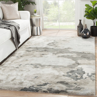 Jaipur Living Transcend Glacier TRD01 Gray/Silver Area Rug Lifestyle Image Feature