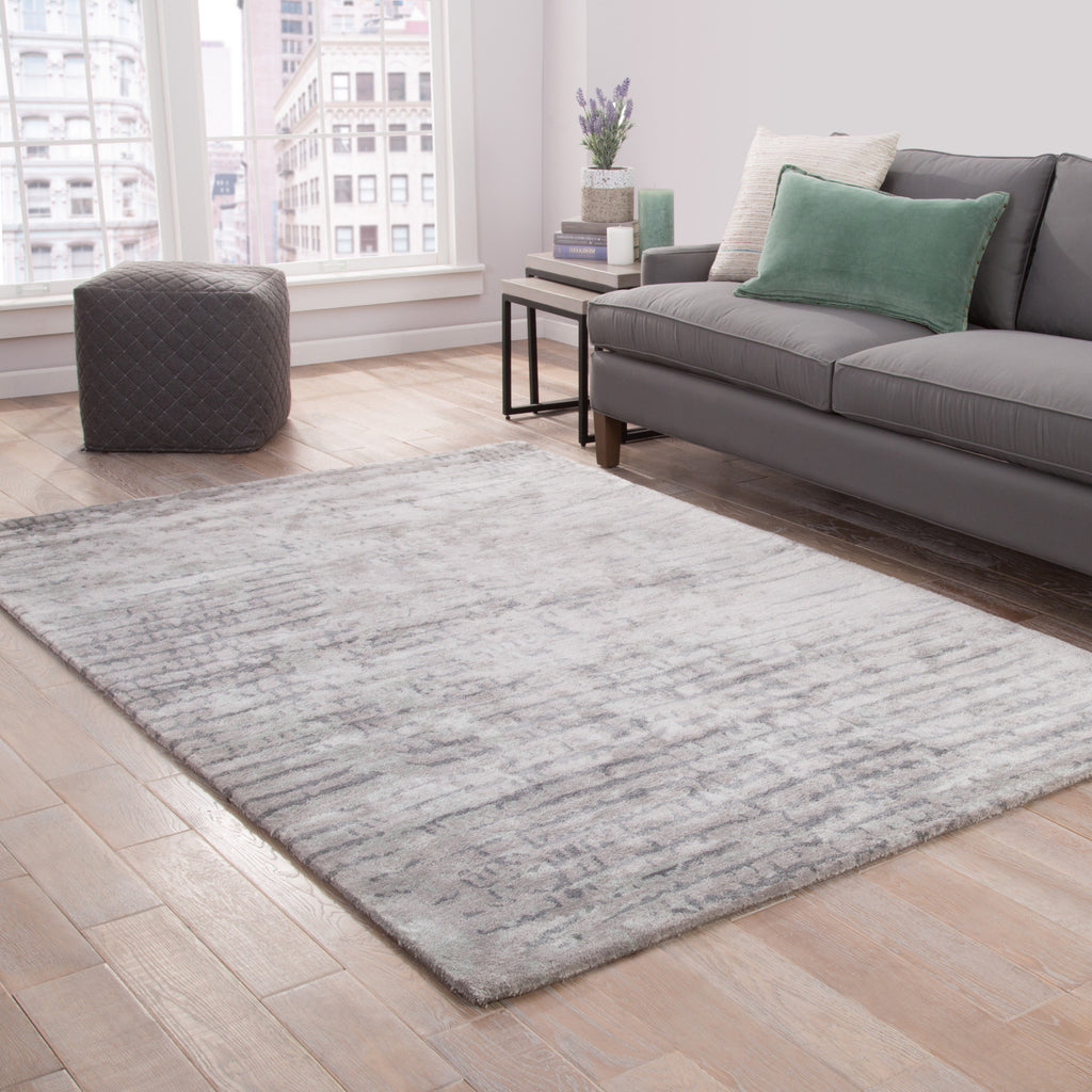 Jaipur Living Transcend Layloe TRD03 Gray Area Rug Lifestyle Image Feature