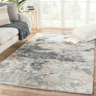 Jaipur Living Transcend Glacier TRD04 Gray/Dark Blue Area Rug Lifestyle Image Feature