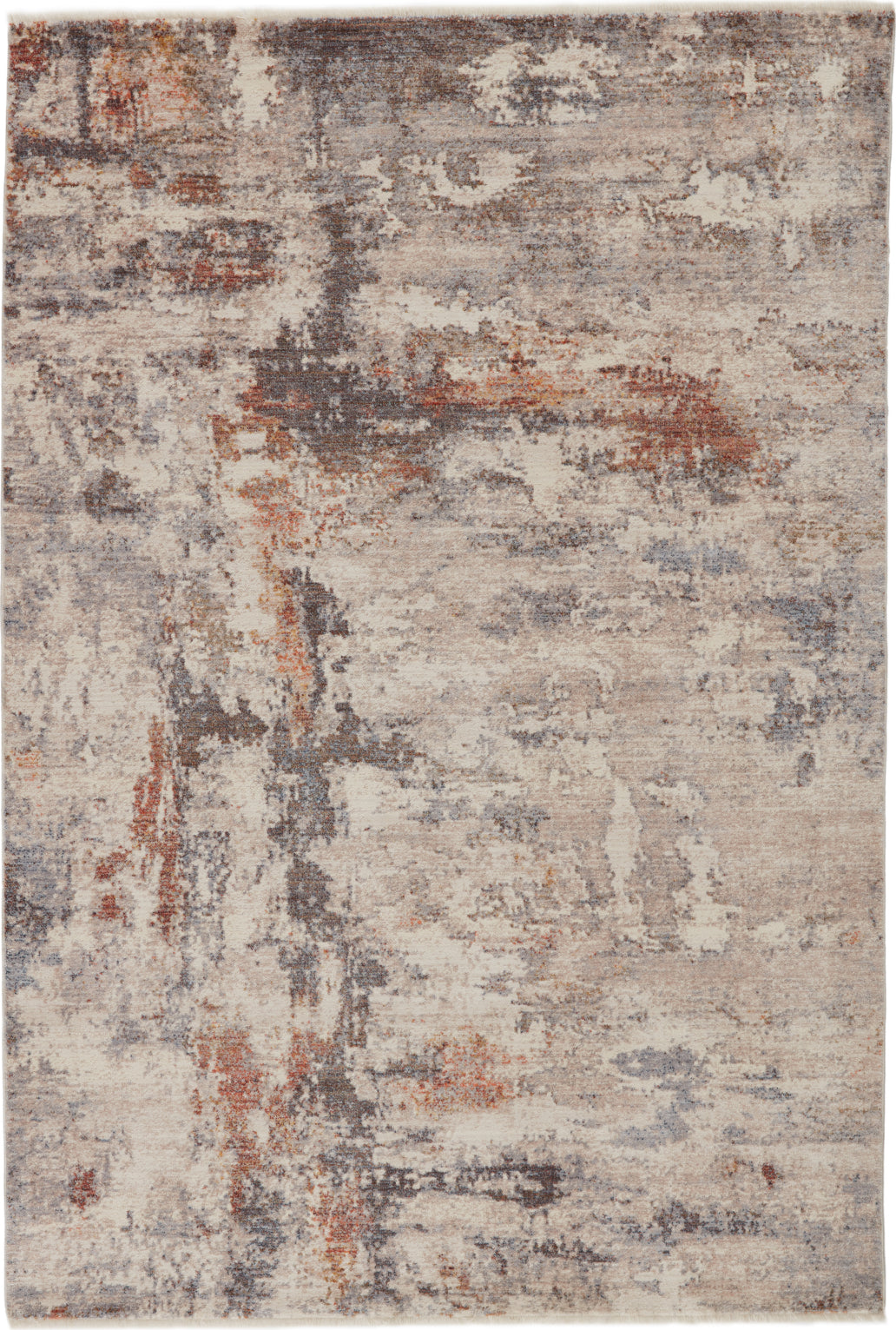 Jaipur Living Terra Heath TRR01 Gray/Red Area Rug by Vibe