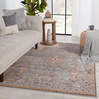 Jaipur Living Terra Harkin TRR10 Light Gray/Rust Area Rug by Vibe