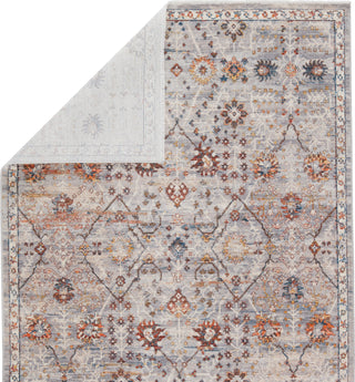 Jaipur Living Terra Katalia TRR13 Gray/Rust Area Rug by Vibe Folded Backing Image