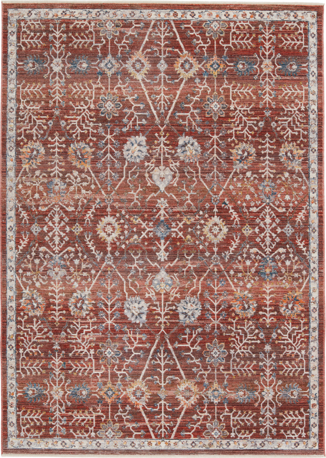 Jaipur Living Terra Katalia TRR14 Red/Blue Area Rug by Vibe - Top Down
