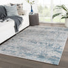 Jaipur Living Tresca Skiway TRS02 Silver/Blue Area Rug Lifestyle Image Feature