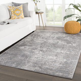 Jaipur Living Tresca Violen TRS04 Gray/White Area Rug Lifestyle Image Feature