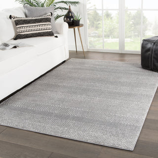 Jaipur Living Tresca Comi TRS05 Light Gray Area Rug Lifestyle Image Feature