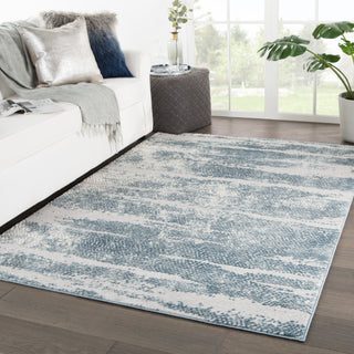 Jaipur Living Tresca Jewlia TRS09 Silver/Blue Area Rug Lifestyle Image Feature