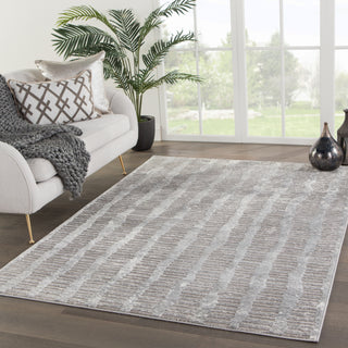 Jaipur Living Tresca Harveaux TRS10 Gray/White Area Rug Lifestyle Image Feature