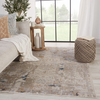 Jaipur Living Tunderra Hammon TUN01 Gray/Gold Area Rug by Vibe Lifestyle Image Feature