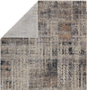 Jaipur Living Tunderra Damek TUN02 Gray/Taupe Area Rug by Vibe Folded Backing Image