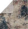 Jaipur Living Tunderra Terrior TUN04 Blue/Red Area Rug by Vibe Folded Backing Image