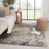 Jaipur Living Tunderra Terrior TUN04 Blue/Red Area Rug by Vibe Lifestyle Image Feature