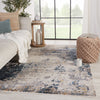 Jaipur Living Tunderra Terrior TUN05 Blue/Gold Area Rug by Vibe Lifestyle Image Feature
