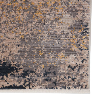 Jaipur Living Tunderra Trevena TUN08 Gray/Gold Area Rug by Vibe Corner Close Up Image